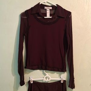 Gorgeous Nine West pencil skirt with long sleeve sewn in sweater!